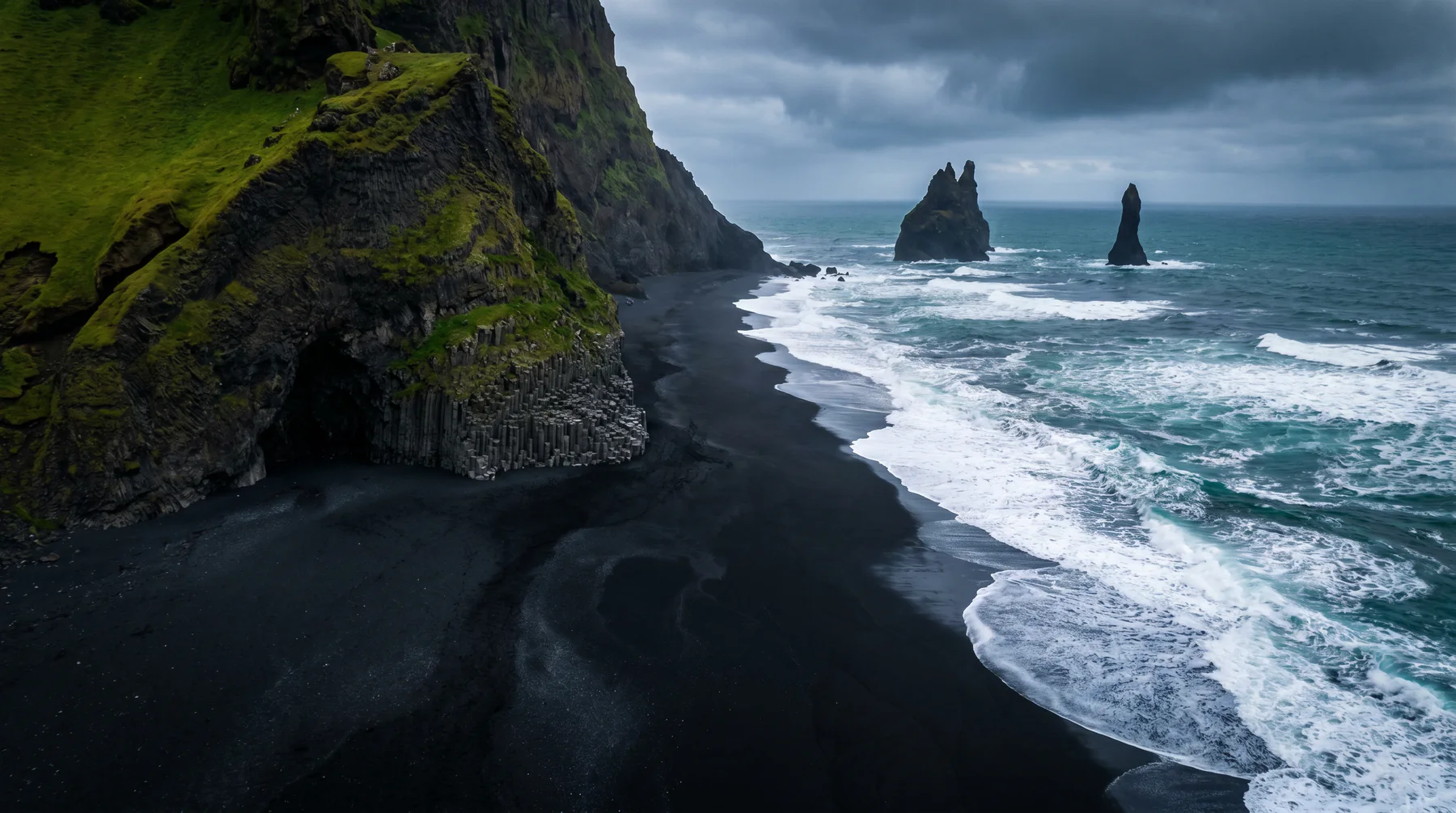 Black sand sweep